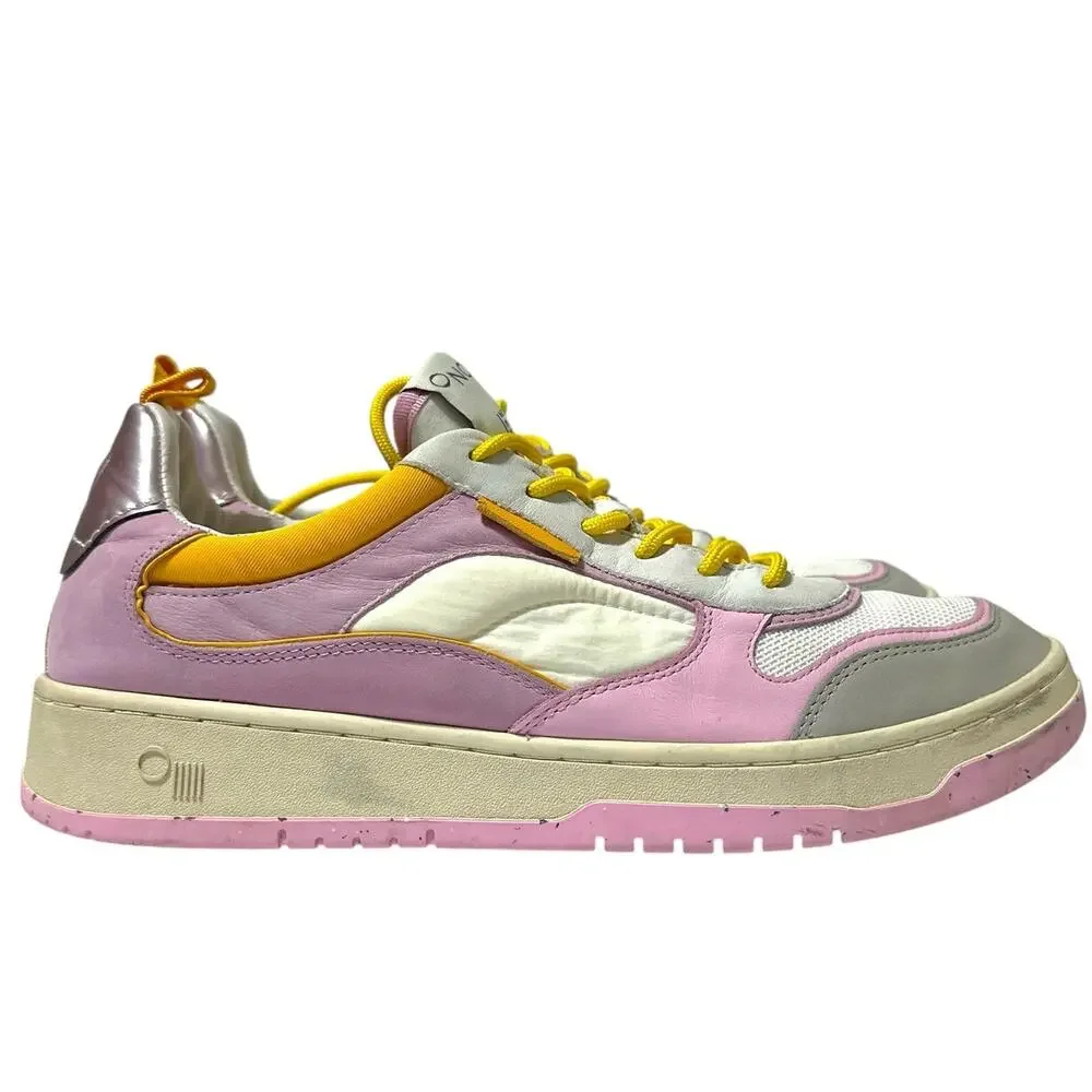 ONCEPT Porto Sneakers White Orchid Pink Leather W Size 11.5 Mod 031 Playoff S24